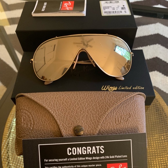 ray ban wings 24k